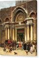 Venice, The Patriarch In Capa Magna Leaving San Giovanni E Paolo - Canvas Print