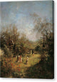 Verfallener Friedhof in Goisern - Canvas Print
