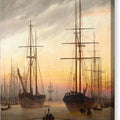 View of a Harbor - Canvas Print