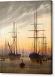 View of a Harbor - Canvas Print