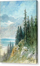 View over Lake Geneva near Montreux - Canvas Print