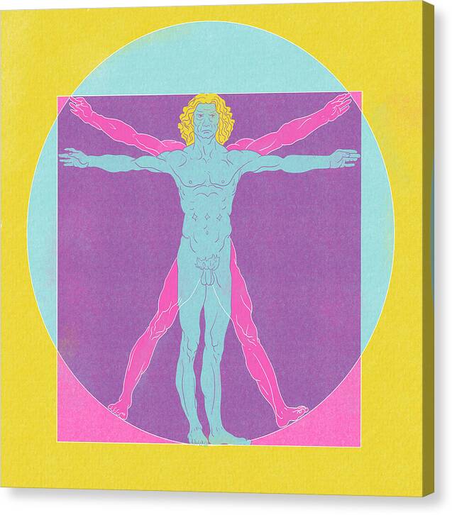 Vitruvian Vibes - Canvas Print