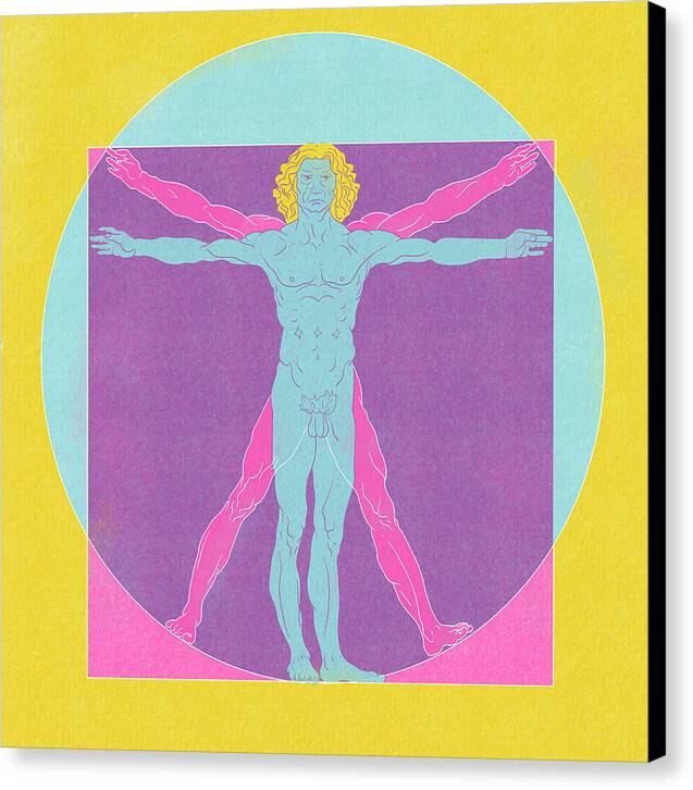 Vitruvian Vibes - Canvas Print