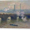 Waterloo Bridge, Gray Day - Canvas Print