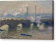 Waterloo Bridge, Gray Day - Canvas Print