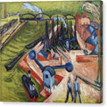 Western Harbour in Frankfurt am Main - Canvas Print