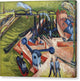 Western Harbour in Frankfurt am Main - Canvas Print