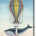 Whale and Bird - Canvas Print