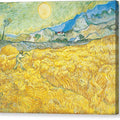 Wheat Field Behind Saint-Paul Hospital with a Reaper - Canvas Print