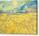 Wheat Field Behind Saint-Paul Hospital with a Reaper - Canvas Print