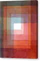 White Framed Polyphonically - Canvas Print