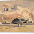 Whitley Bombers Sunning - Canvas Print