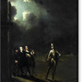 William Powell as Hamlet encountering the Ghost - Canvas Print