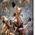 Witches going to their Sabbath - Canvas Print