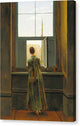 Woman at a Window - Canvas Print