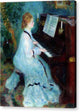 Woman at the Piano - Canvas Print