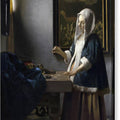 Woman Holding a Balance - Canvas Print