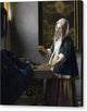 Woman Holding a Balance - Canvas Print