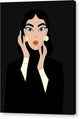 Woman in Black - Canvas Print