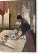 Woman Ironing - Canvas Print