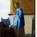 Woman Reading a Letter - Canvas Print