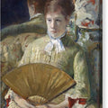 Woman with a Fan - Canvas Print