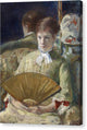 Woman with a Fan - Canvas Print