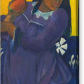 Woman with a Mango - Canvas Print