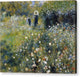 Woman with a Parasol in a Garden - Canvas Print