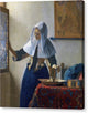 Woman with a Water Jug - Canvas Print