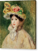 Woman with Capeline - Canvas Print