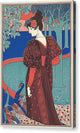 Woman with Peacocks - Canvas Print