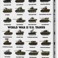 World War II U.S. Tanks - Canvas Print