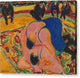 Wrestlers in a Circus - Canvas Print