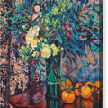 Yellow Roses, Persimmons and Mimosas - Canvas Print