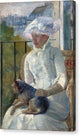 Young Girl at a Window - Canvas Print