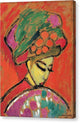 Young Girl with a Flowered Hat - Canvas Print