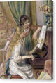 Young Girls at the Piano - Canvas Print