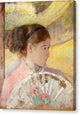 Young Lady in a Loge Gazing to Right - Canvas Print