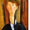 Young Man with a Cap - Canvas Print