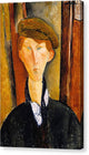 Young Man with a Cap - Canvas Print