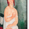 Young Woman In A Shirt - Canvas Print