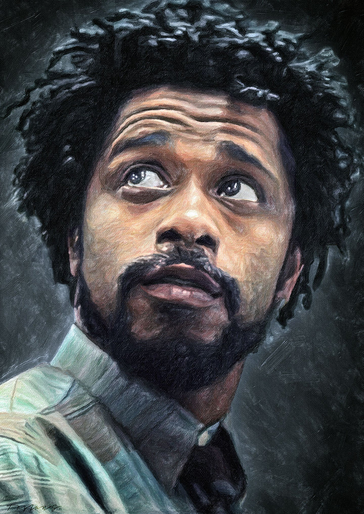 LaKeith Stanfield as Cassius Green in Sorry to Bother You - Art Print - Zapista