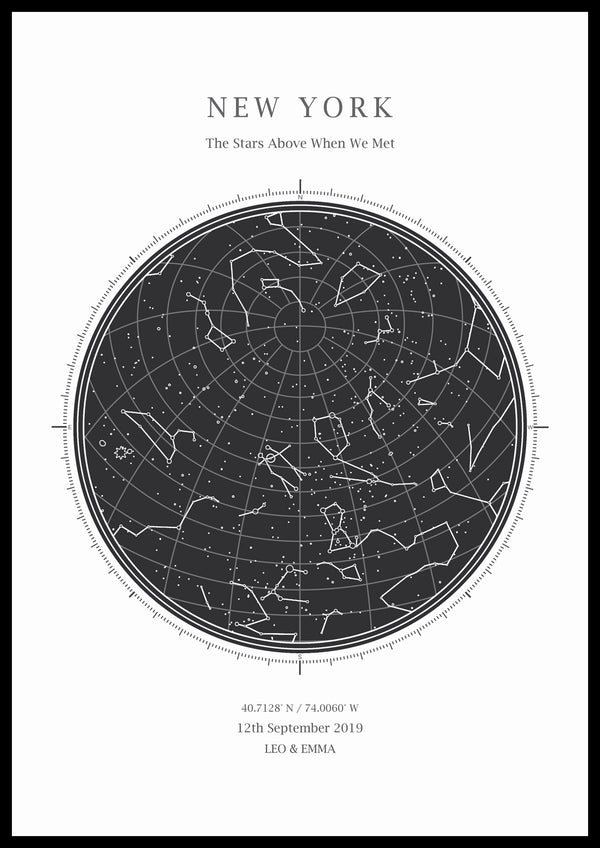 CUSTOM STAR MAP PRINT - Zapista