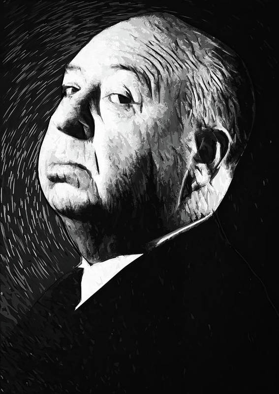 Alfred Hitchcock - Art Print