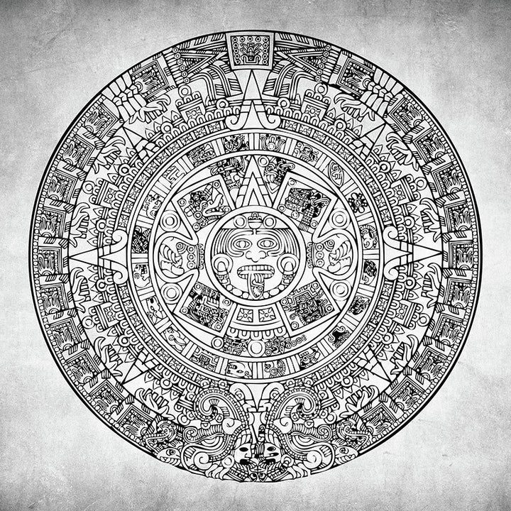 Aztec Sun - Art Print - Zapista