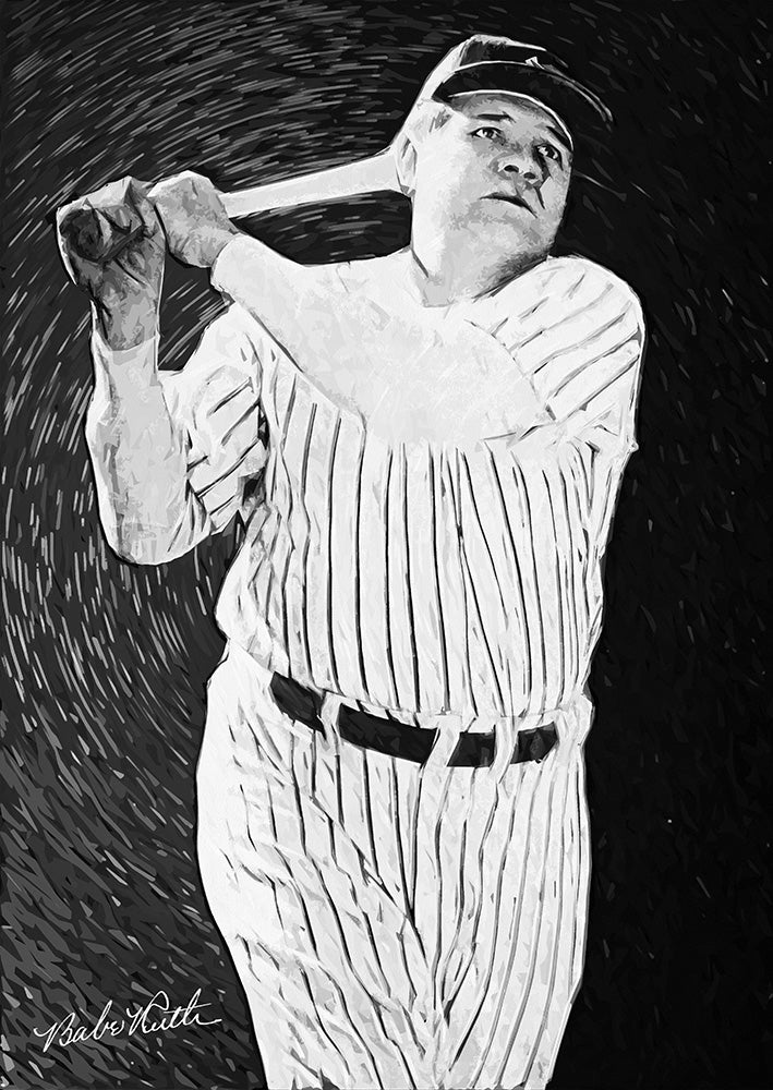 Babe Ruth - Art Print - Zapista