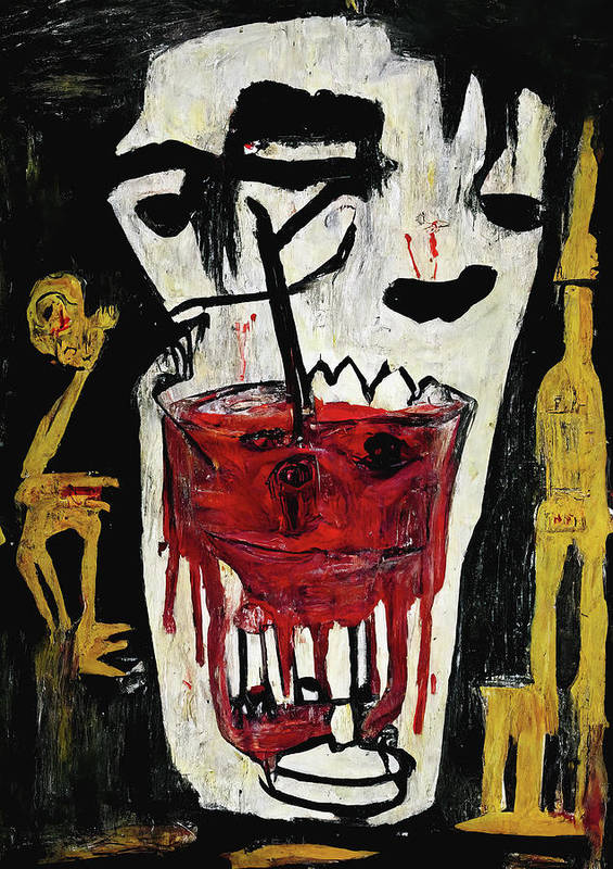 Drunk Vampire - Art Print - Zapista