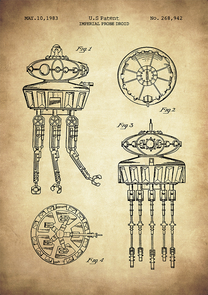 Imperial Probe Droid - Art Print - Zapista