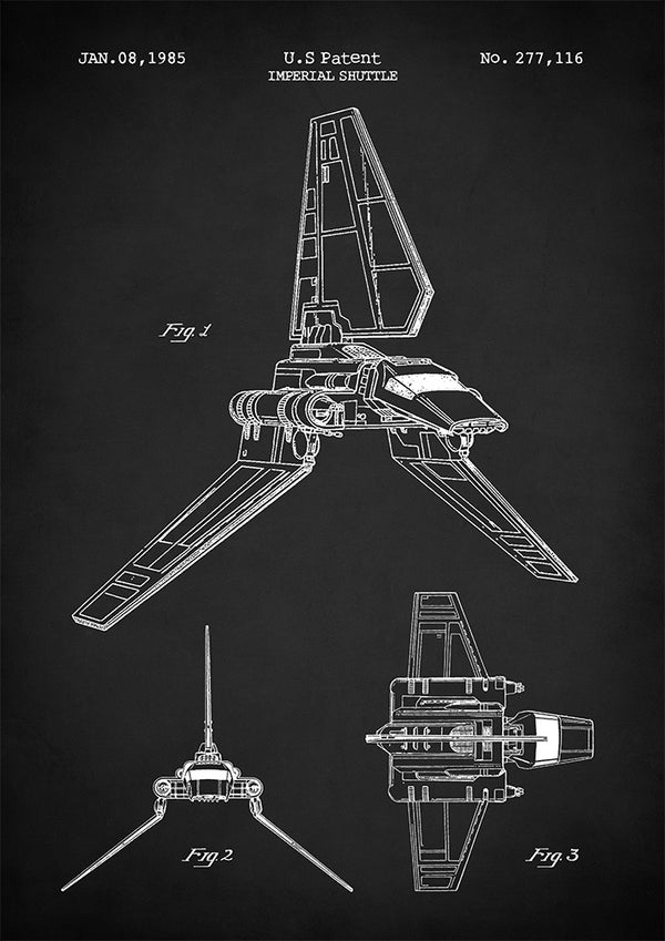 Imperial Shuttle - Art Print - Zapista